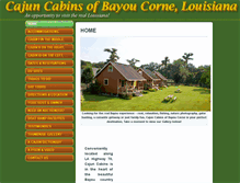 Tablet Screenshot of cajuncabinsonline.com